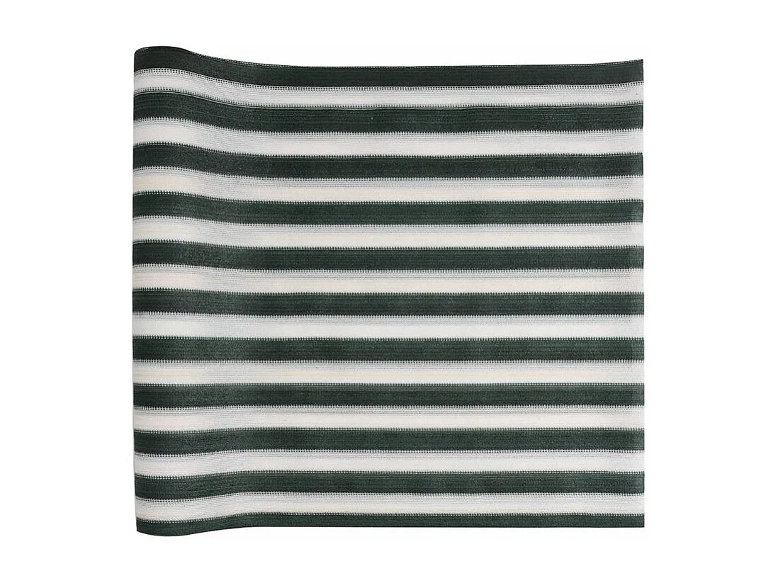 Filet brise-vue vert et blanc 2x10 m PEHD 150 g-m²