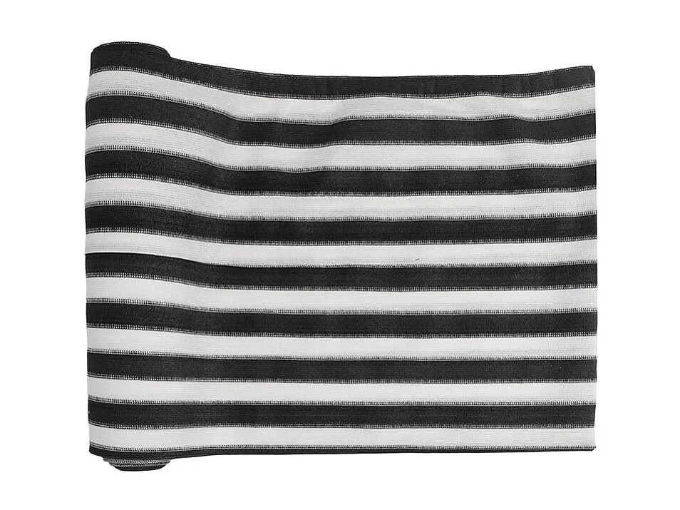 Filet brise-vue anthracite et blanc 1,5x10 m PEHD 75 g-m²