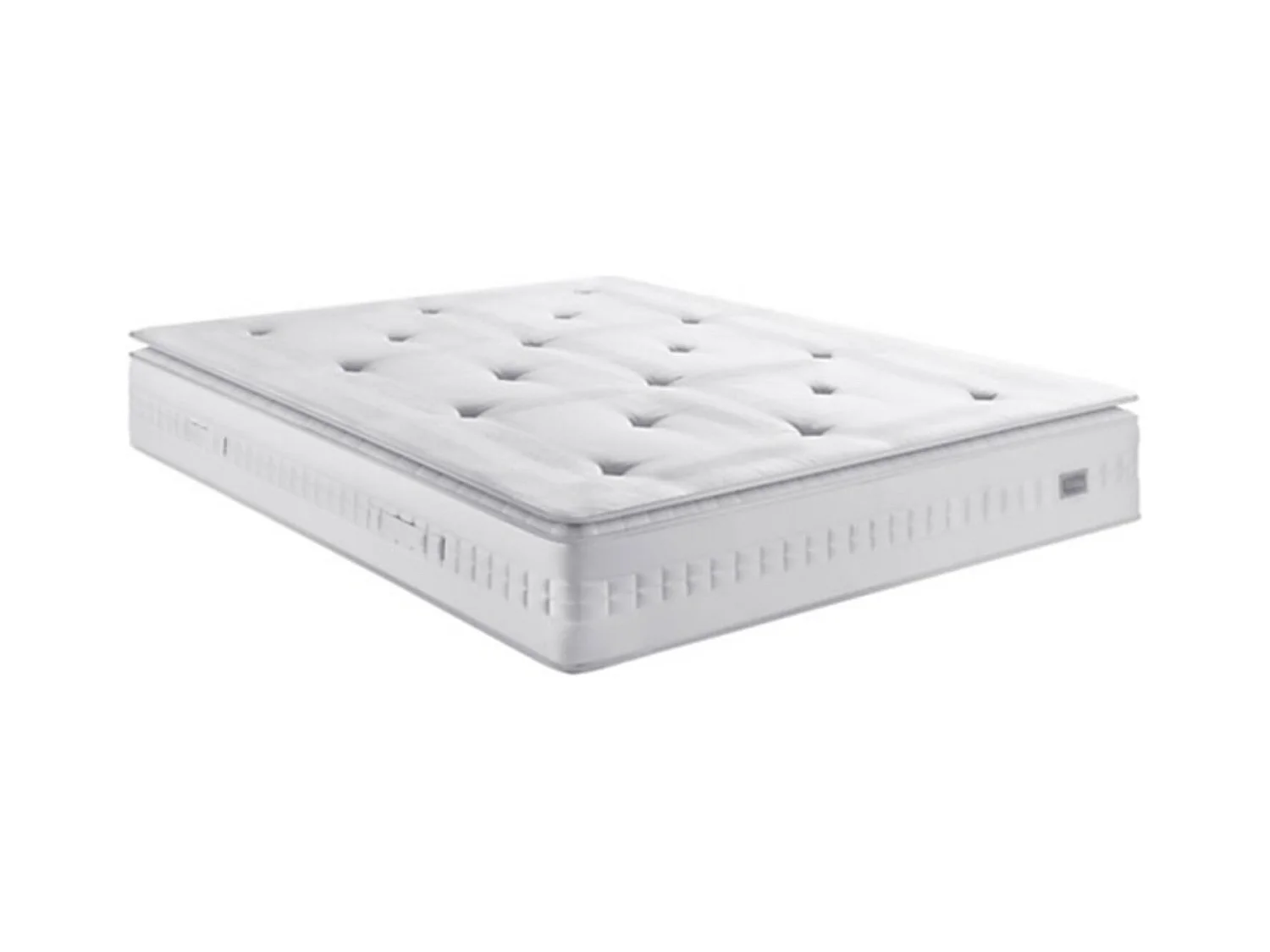 Lit escamotable vertical avec canapé tissu VALENCIA-Avec matelas-140x190-Canapé Blanc-Structure Blanche