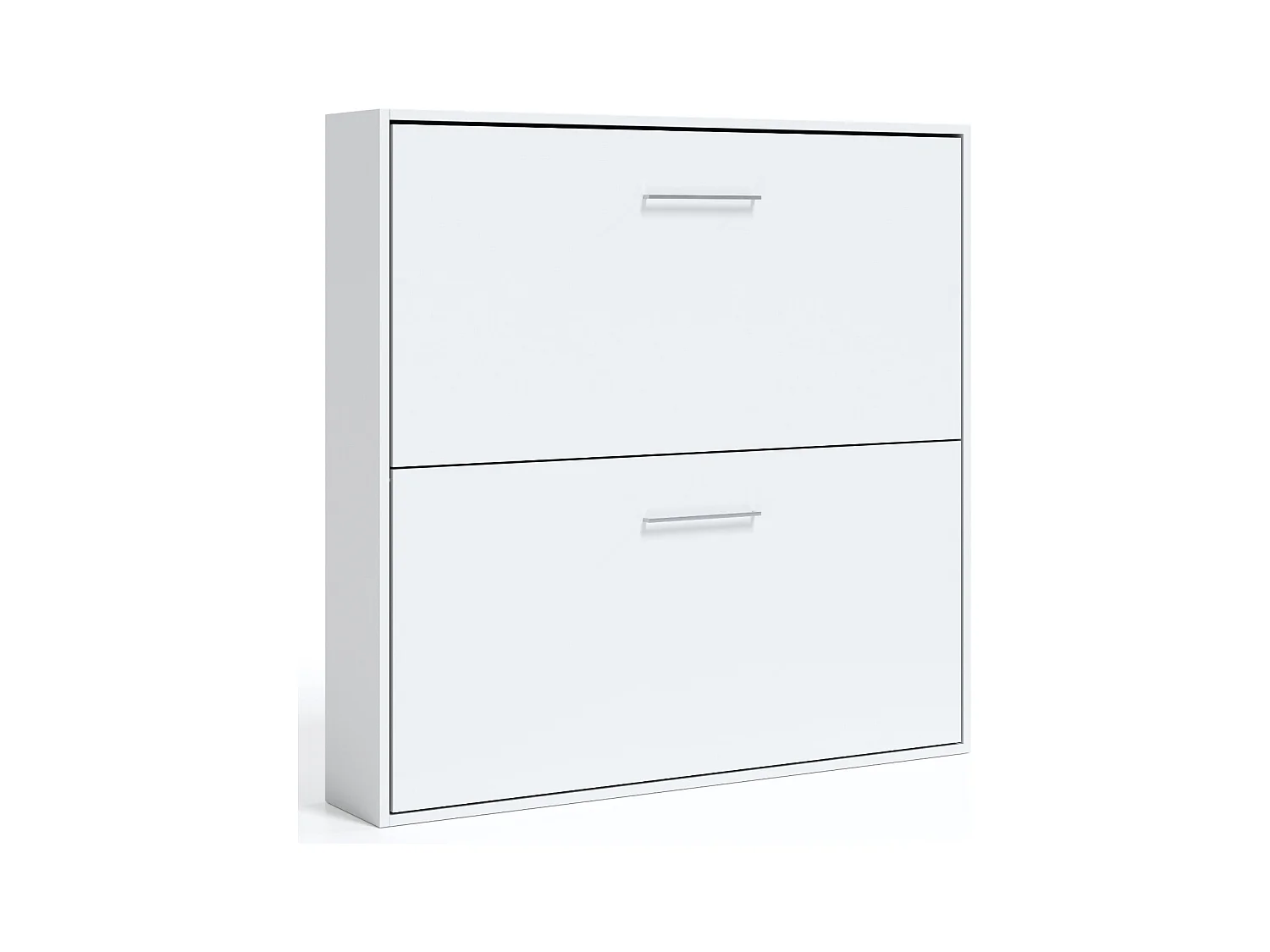 Lit escamotable superposé Sophia-80x190-Encadrement Blanc-Façade Blanche