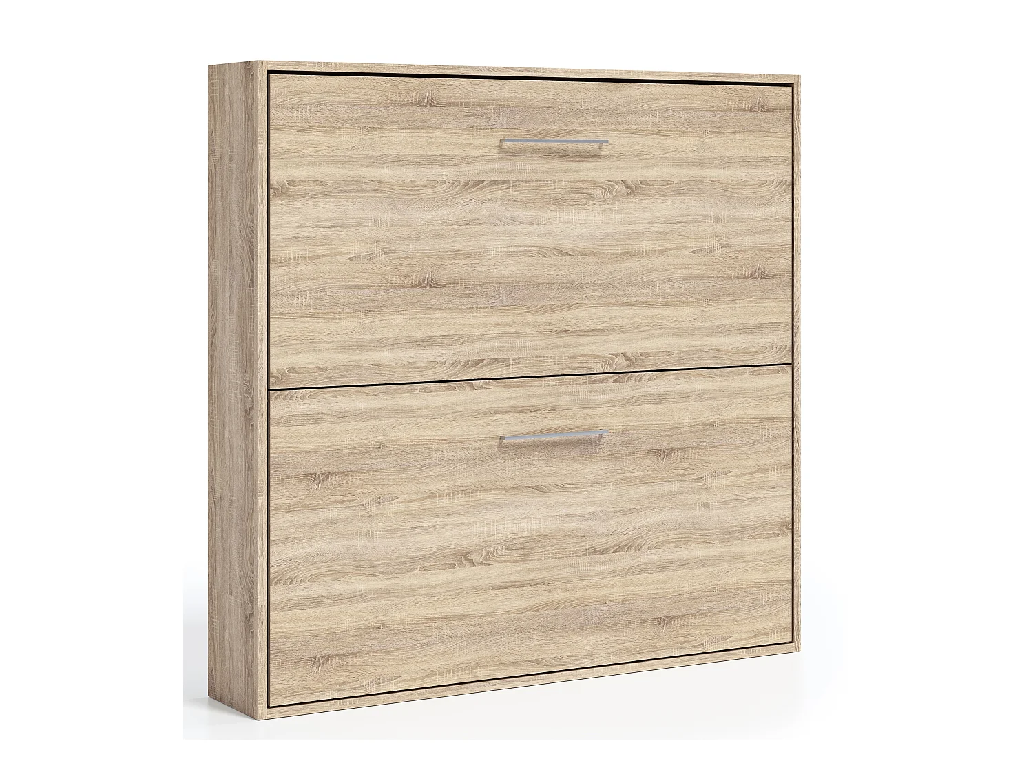 Lit escamotable superposé Sophia-80x190-Encadrement Blanc-Façade Blanche