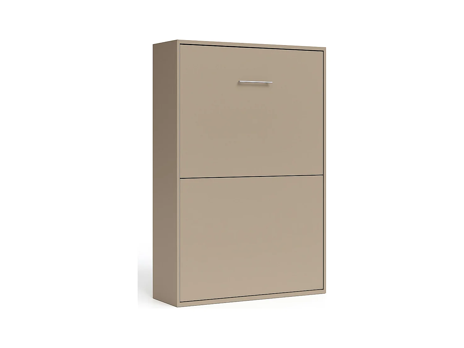 Lit escamotable vertical Banila-Taupe-160x200