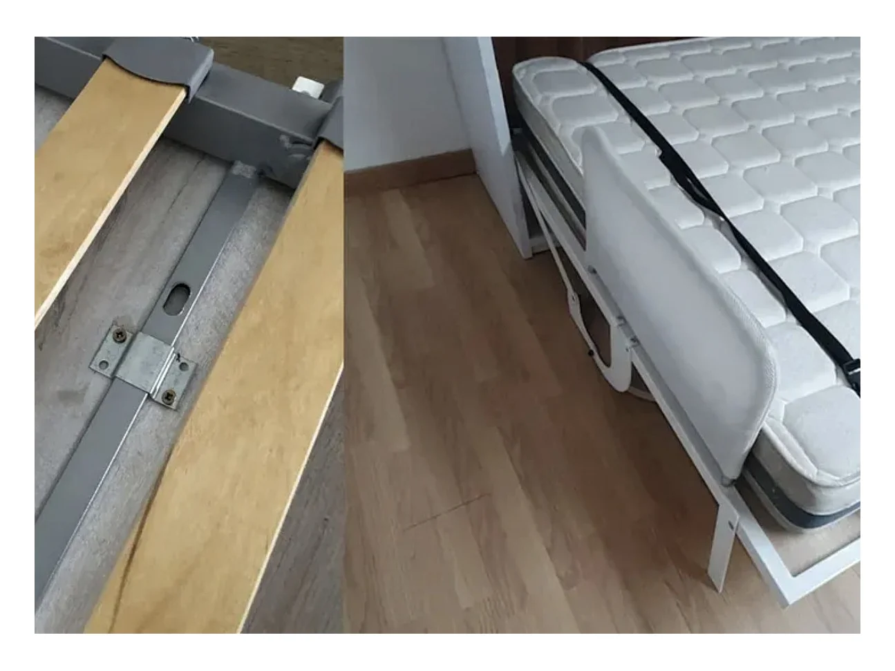 Lit escamotable vertical Banila-Taupe-160x200