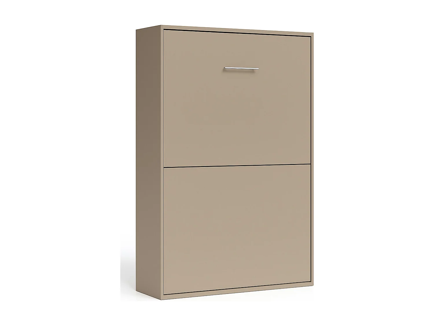 Lit escamotable vertical Banila-Taupe-160x200