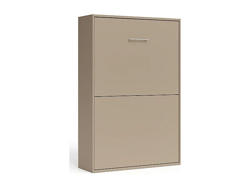 Lit escamotable vertical Banila-Taupe-140x190