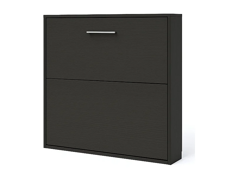 Lit escamotable horizontal 90x190 KLIKA-Encadrement Anthracite-Façade Anthracite