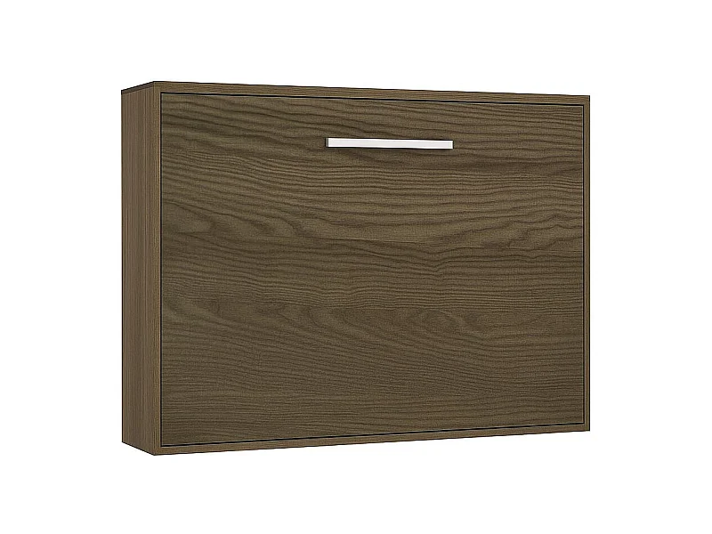 Lit escamotable horizontal OPTIMA-90x190-Cadre Frêne-Façade Frêne