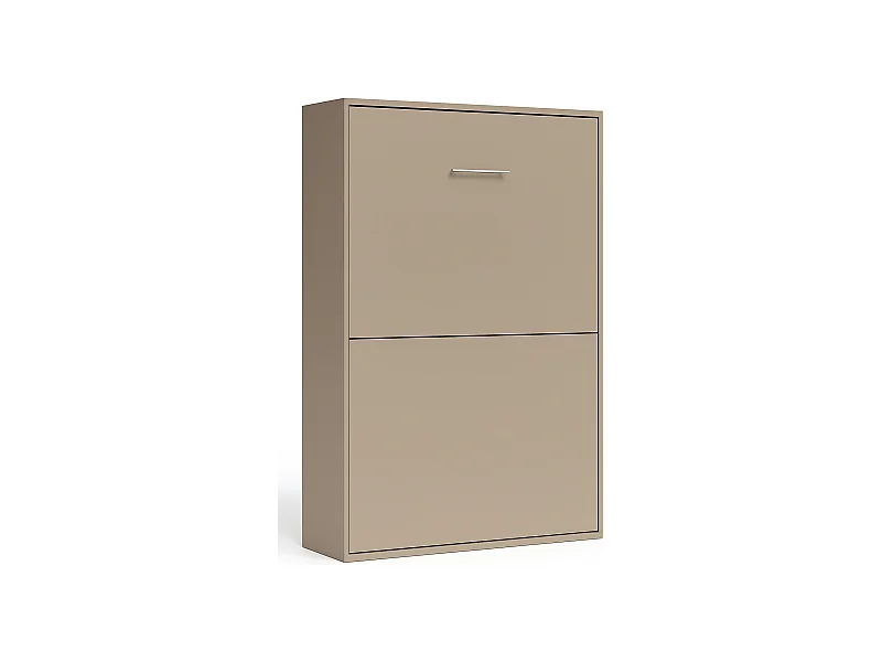 Lit escamotable vertical Banila-Taupe-90x190