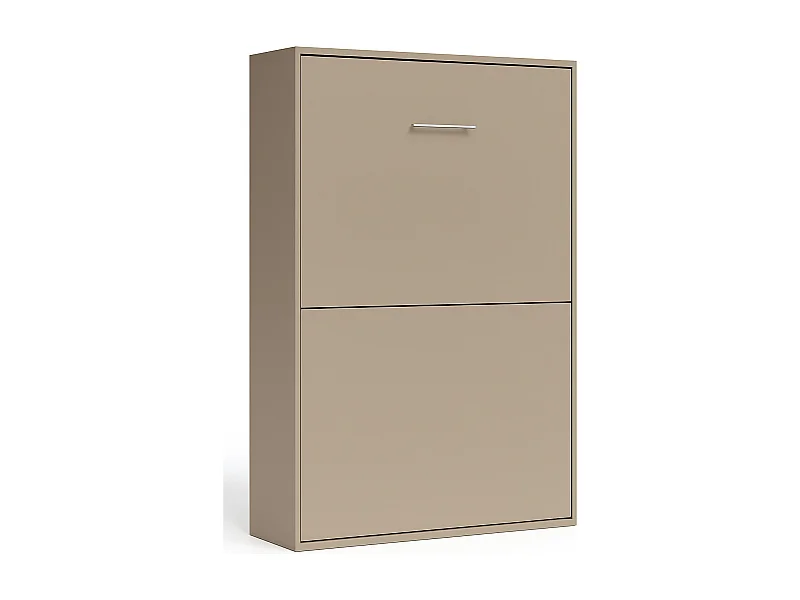 Lit escamotable vertical Banila-Taupe-90x190