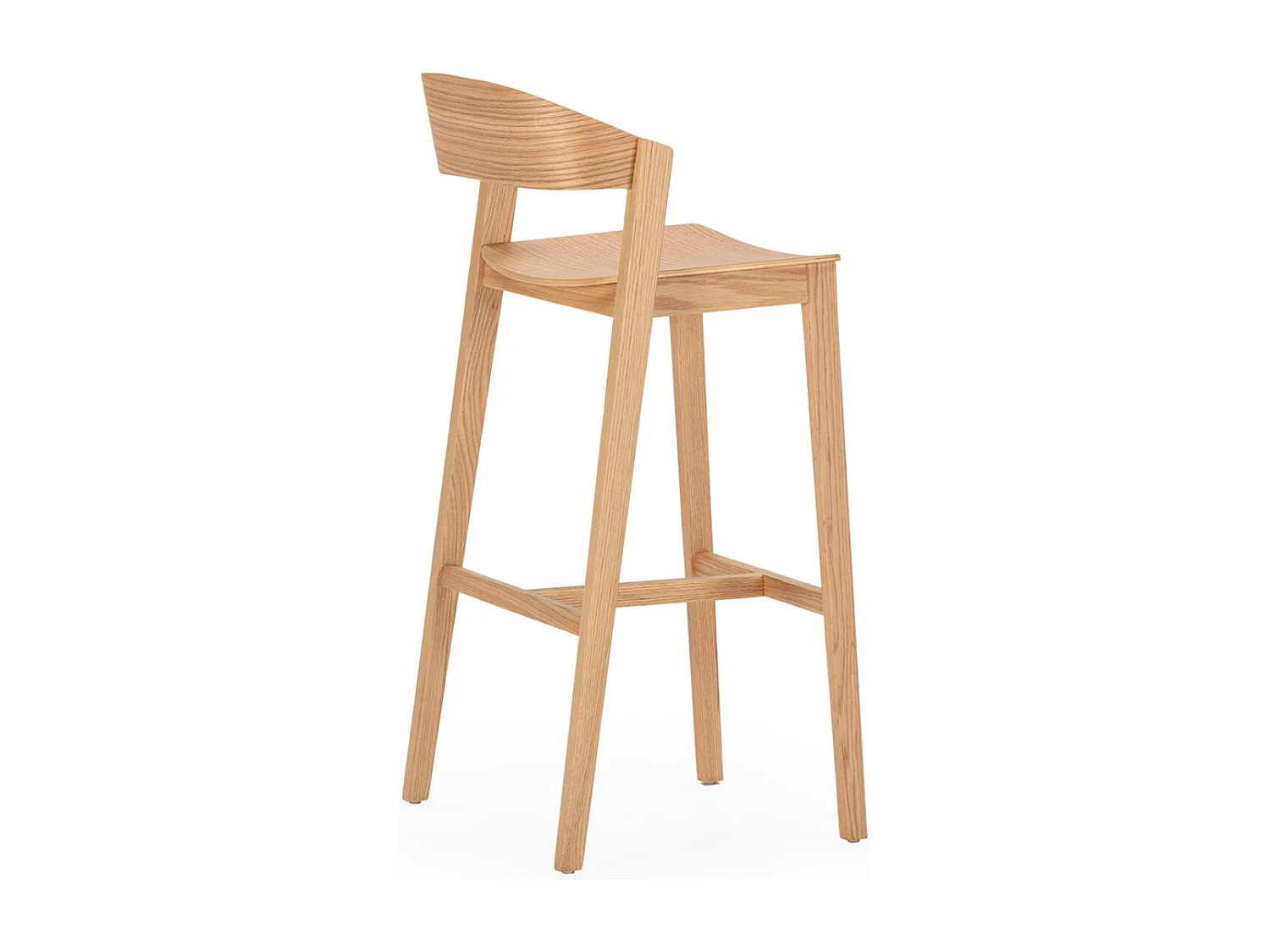 Tabouret en bois de chêne naturel MASKA – Hauteur d'assise 75cm