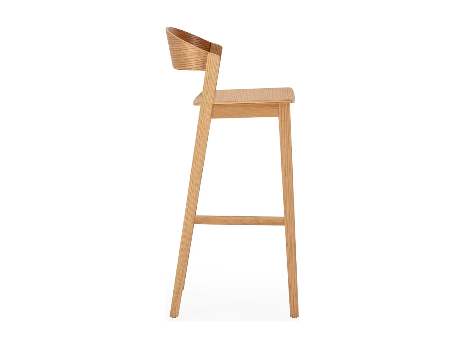 Tabouret en bois de chêne naturel MASKA – Hauteur d'assise 75cm