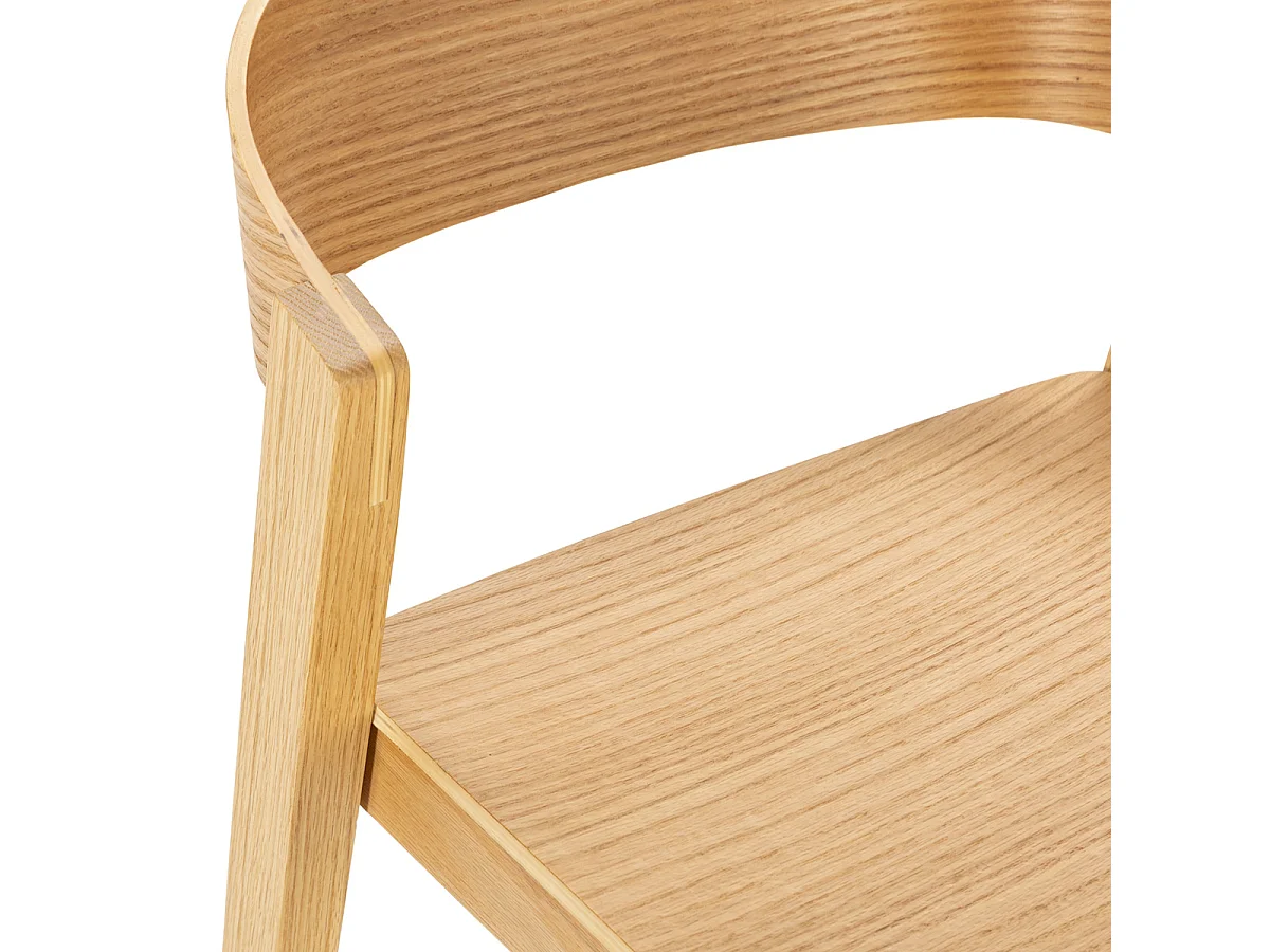 Tabouret en bois de chêne naturel MASKA – Hauteur d'assise 75cm