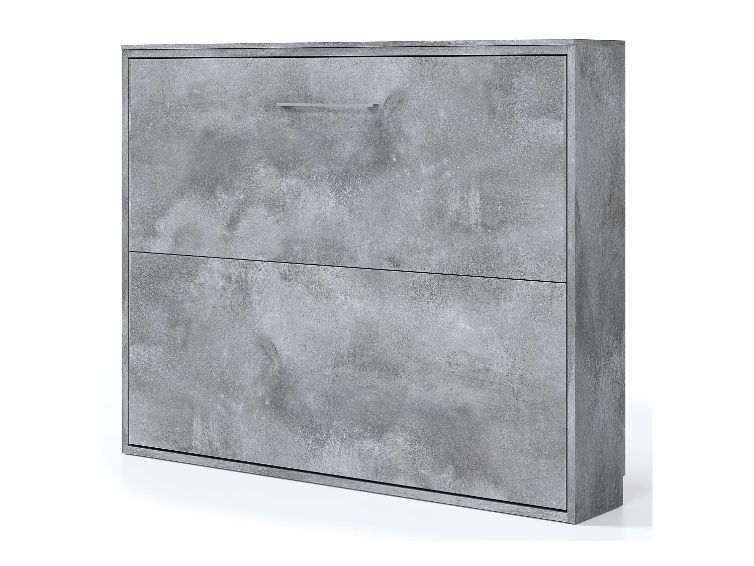 Cama abatible horizontal Klika 140x190-Encofrado Roble claro-Frente Roble claro