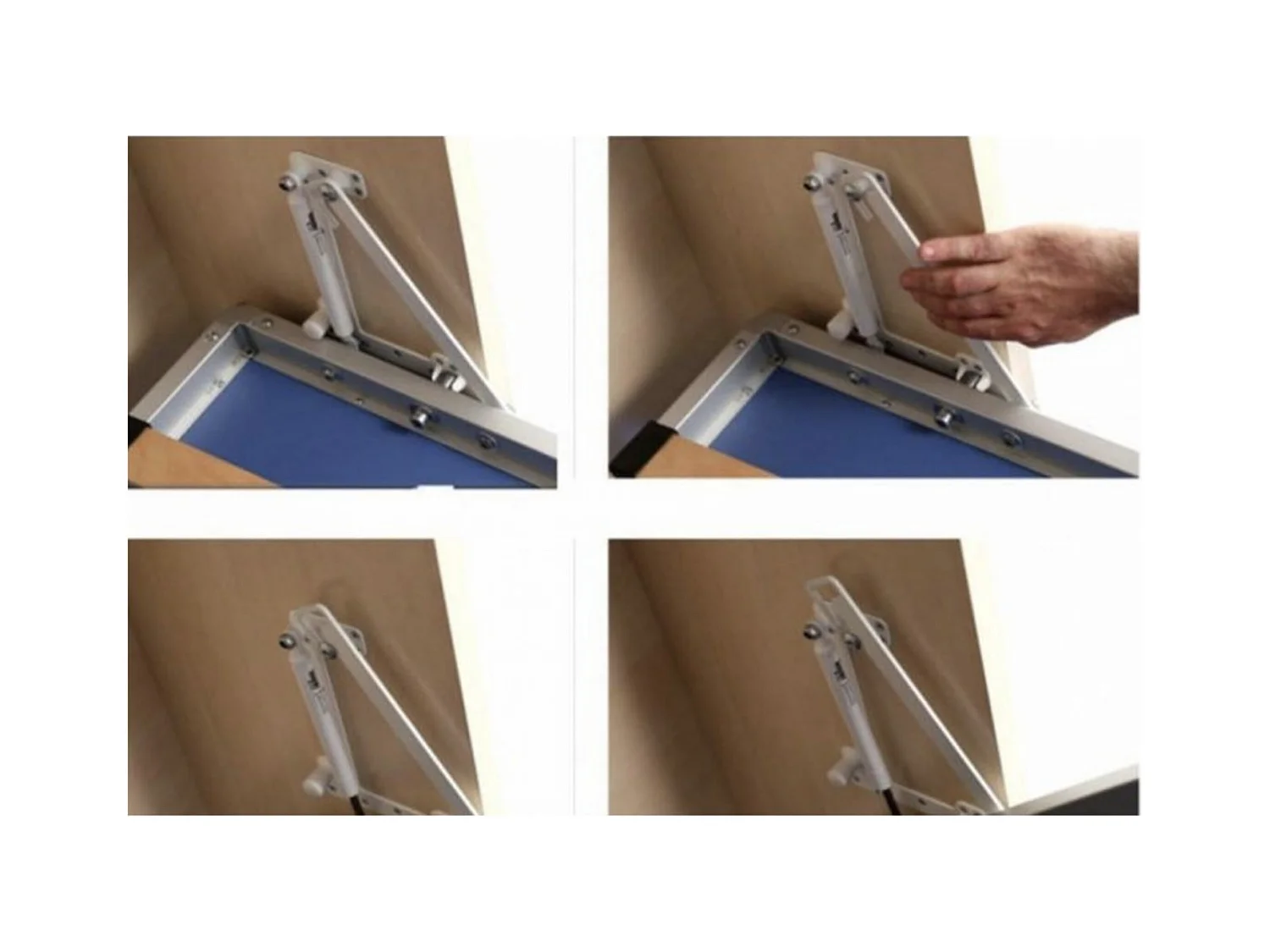 Cama abatible horizontal Klika 120x190-Encofrado Blanco-Frente Blanche