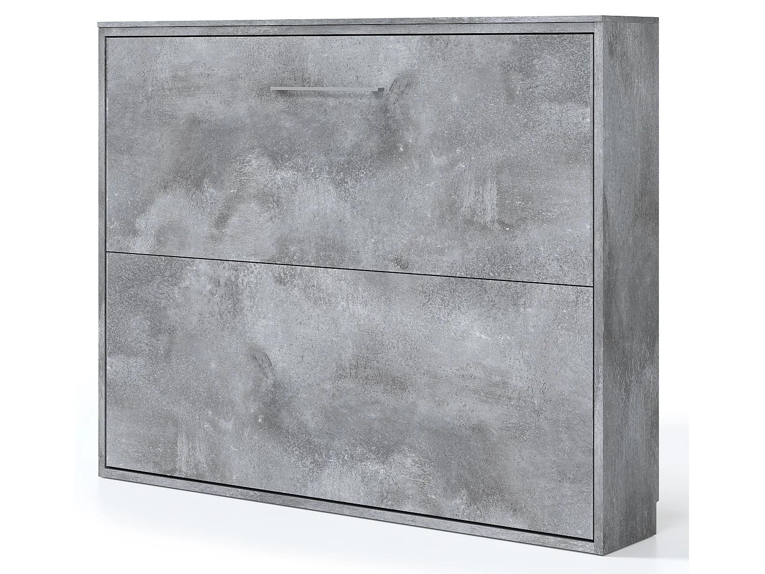 Cama abatible horizontal Klika 120x190-Encofrado Blanco-Frente Blanche