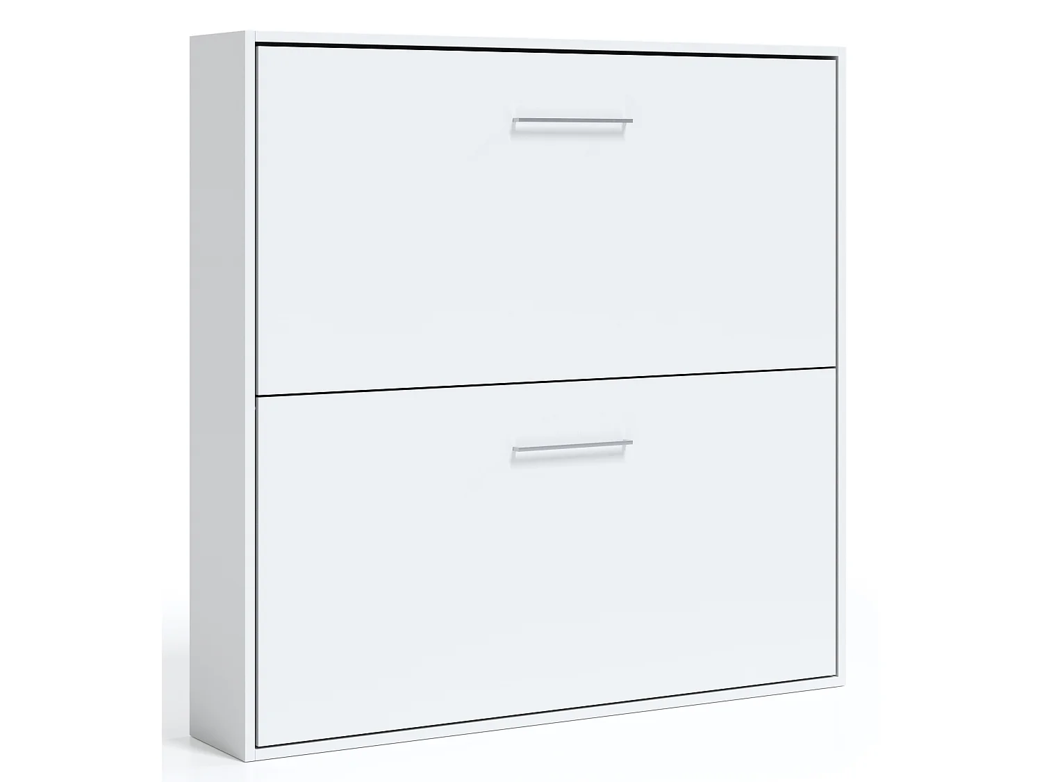 Lit escamotable superposé Sophia-80x200-Encadrement Chêne clair-Façade Chêne clair