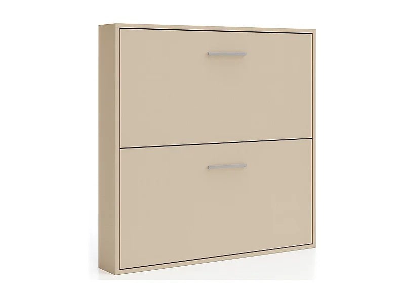 Lit escamotable superposé Sophia-80x200-Encadrement Vison-Façade Vison