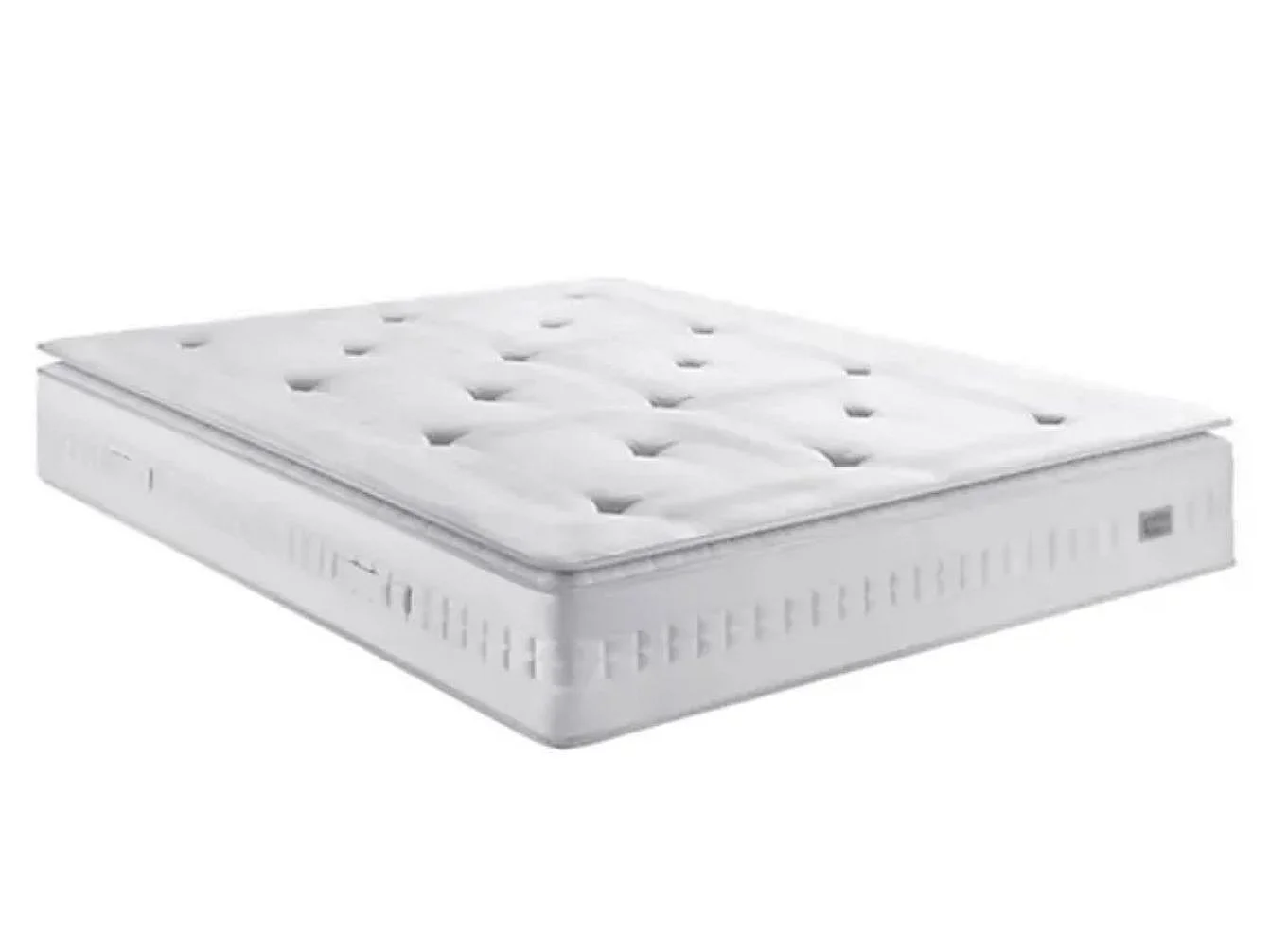 Lit escamotable horizontal superposé 90x200 STUDIO-2 matelas-Cadre Blanc-Façade Chêne brun