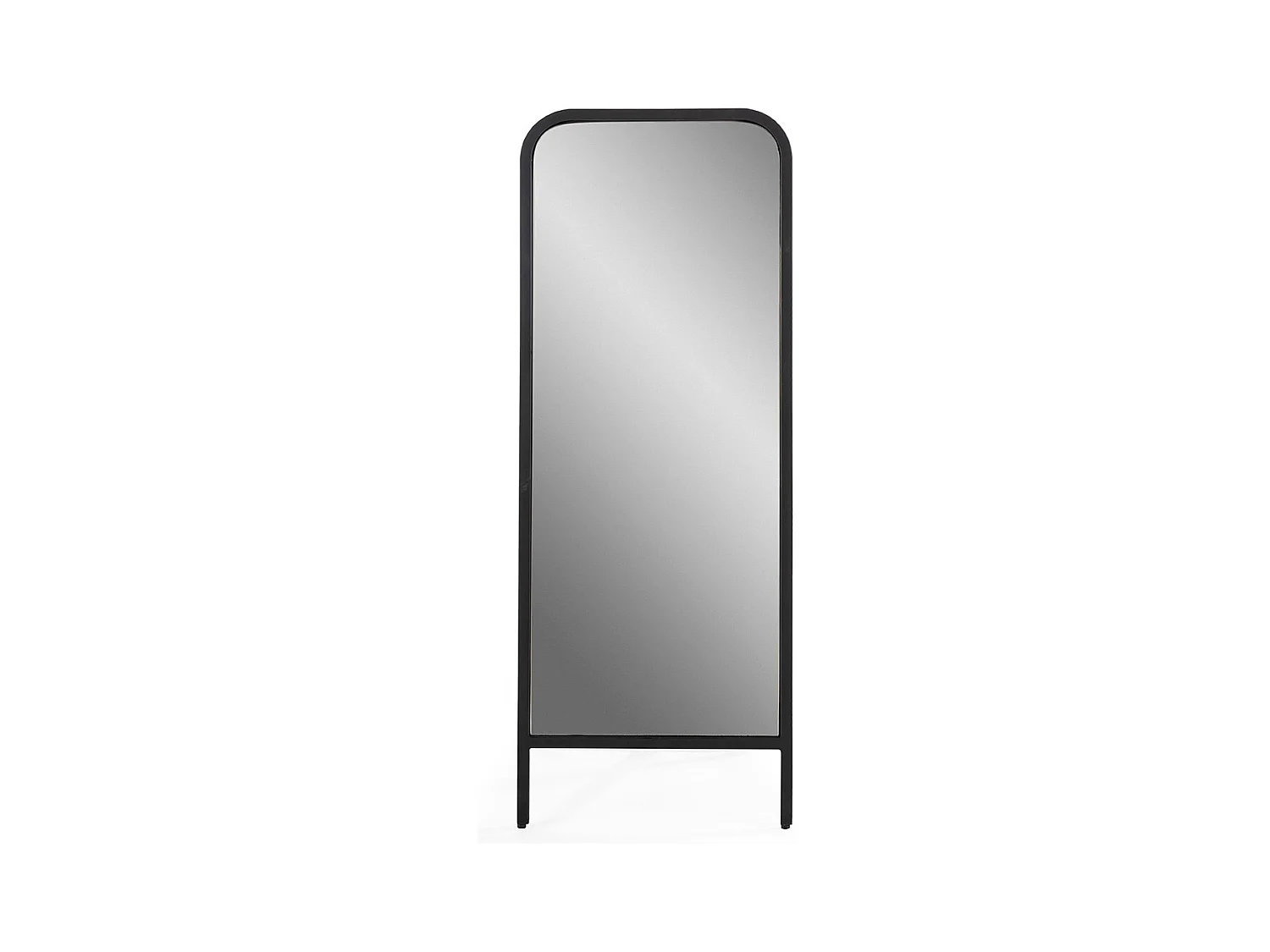 Miroir sur pied en métal noir OKELA– 122cm