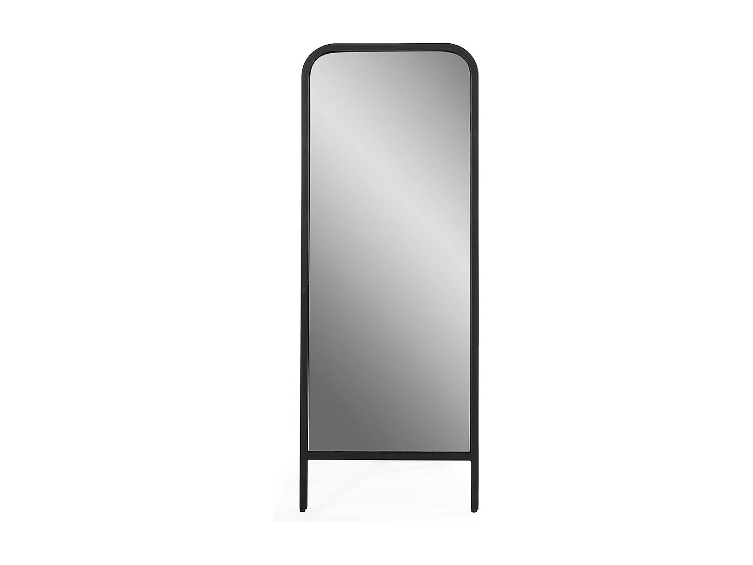 Miroir sur pied en métal noir OKELA– 122cm