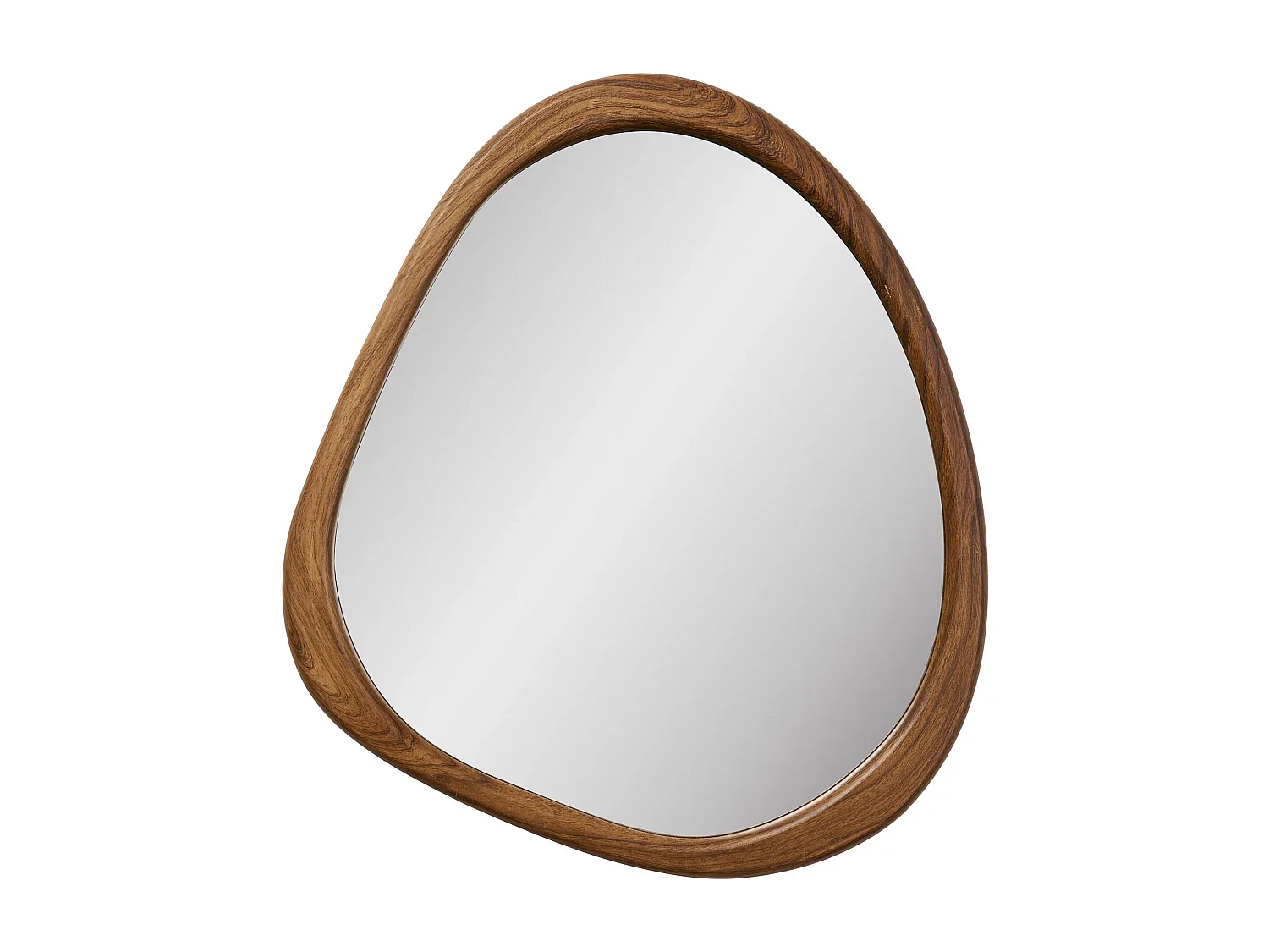 Miroir mural en bois marron LUXON – L 44 × H 47cm