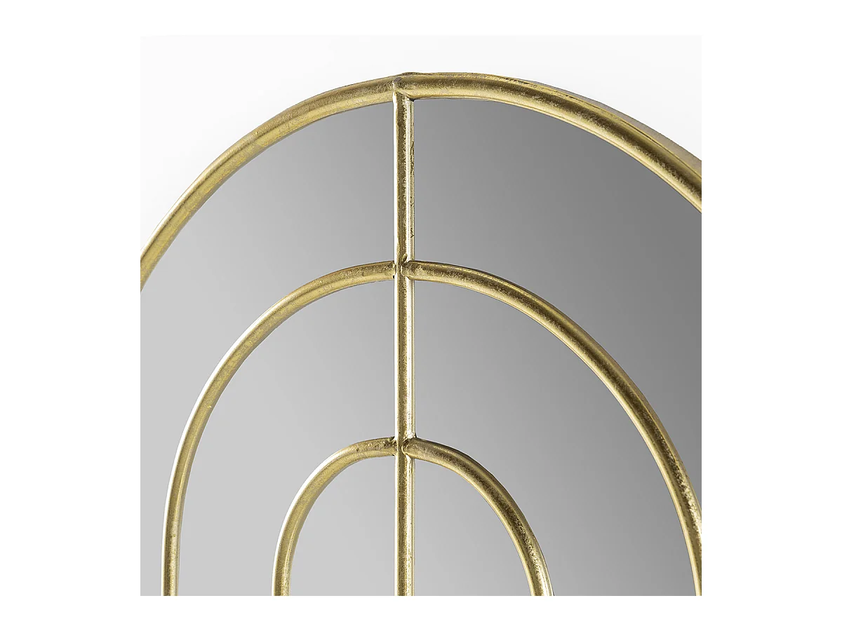 Miroir mural en métal doré TOKA – L 72 x H 150cm