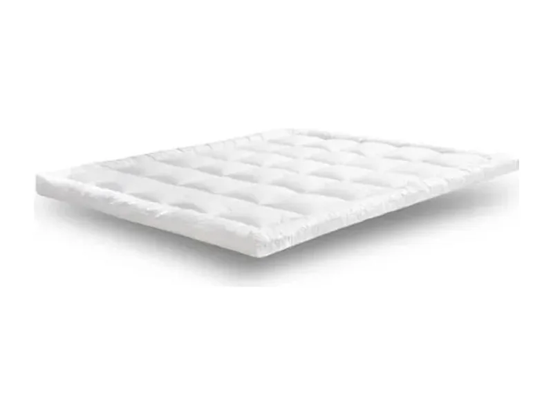 Surmatelas extra moelleux 500 g-m² en mousse 5cm Kazy - Anti-bactérien et anti-acariens-90x200