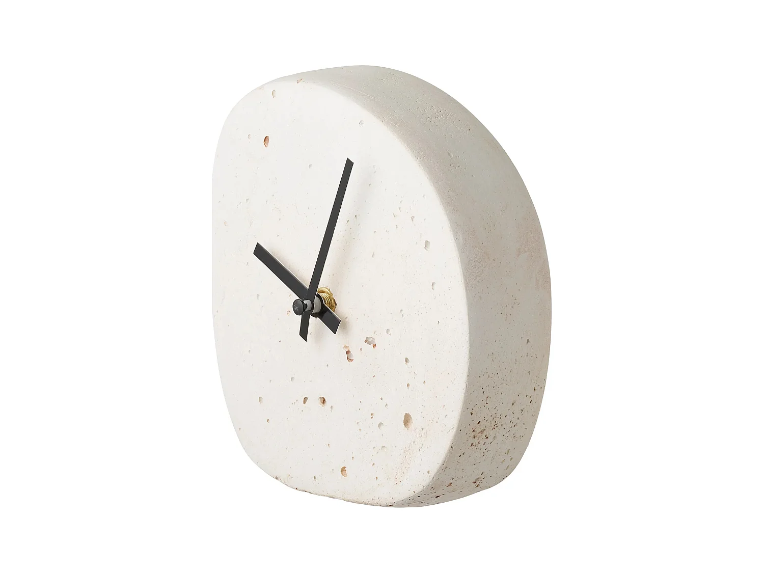 Horloge de table LINZ – Ciment blanc