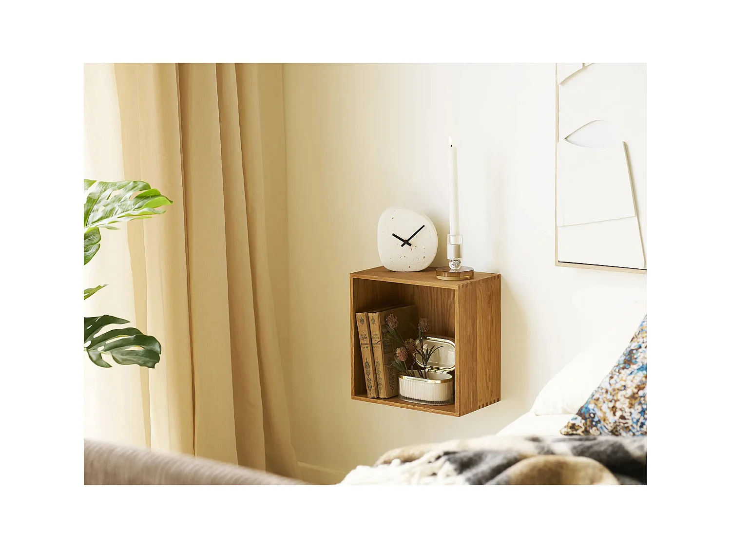 Horloge de table LINZ – Ciment blanc