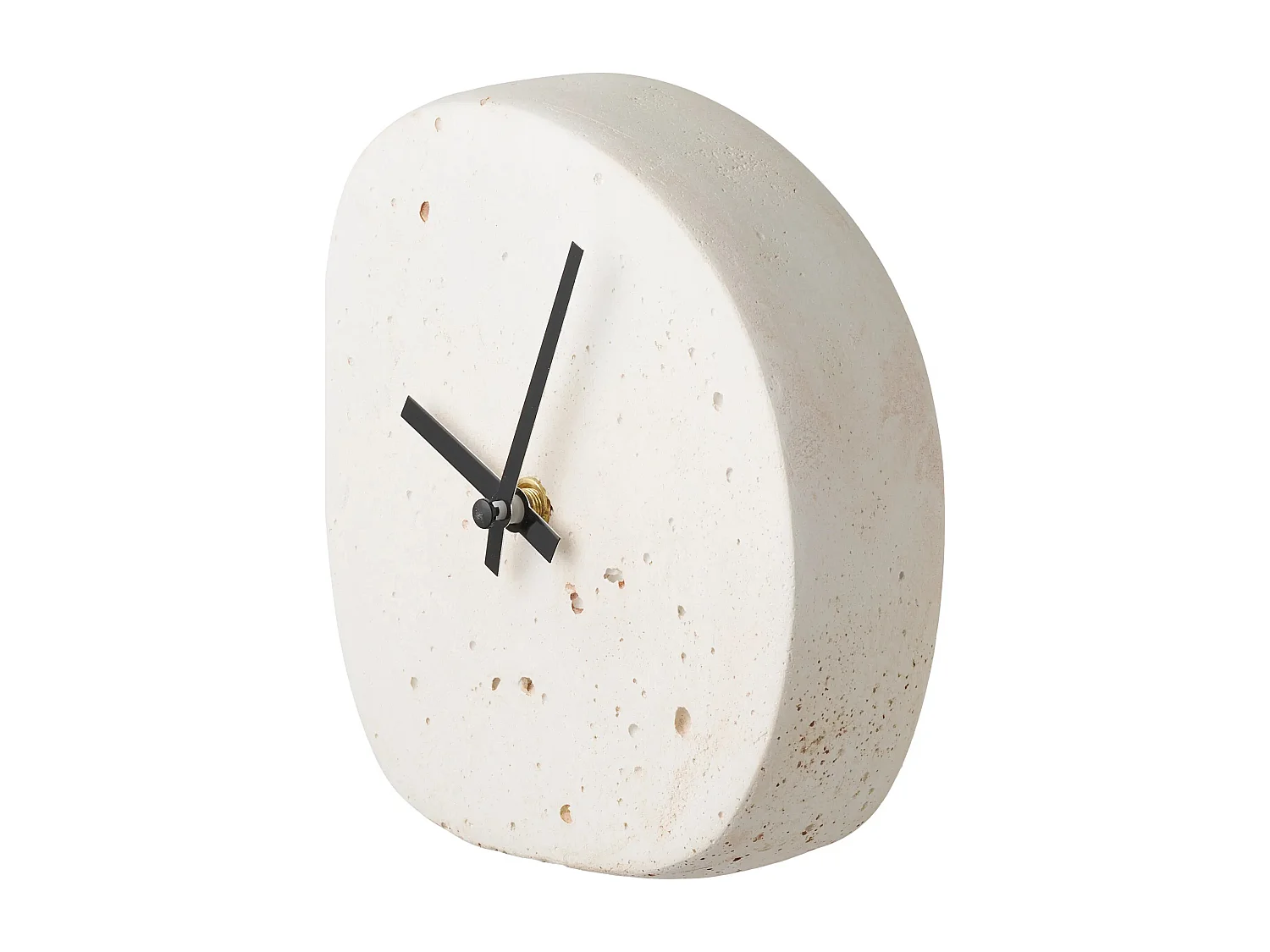 Horloge de table LINZ – Ciment blanc
