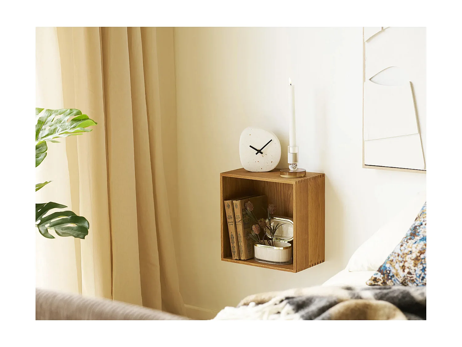 Horloge de table LINZ – Ciment blanc