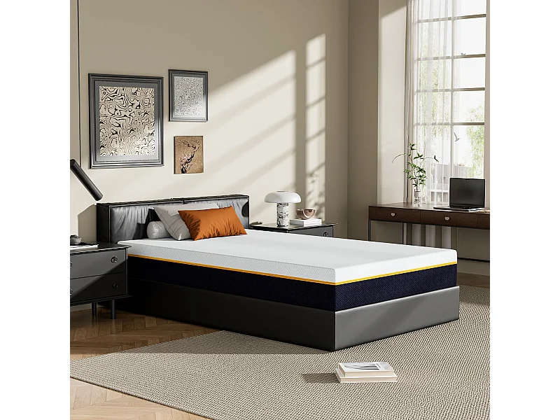 Matelas en mousse à mémoire de forme 90 x 190 cm , épaisseur 21 cm