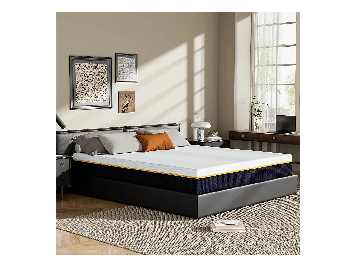 Matelas en mousse à mémoire de forme 140 x200 cm , épaisseur 17 cm