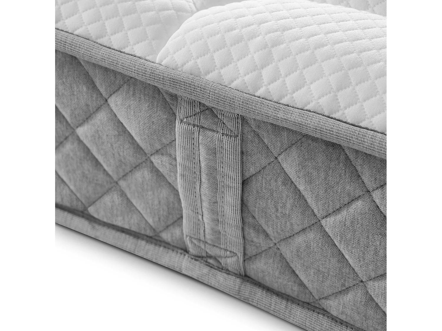 Lit à rangement hydraulique 180x200 cm avec tête haute, LED, USB/Type-C, tissu lin beige (Avec matelas)