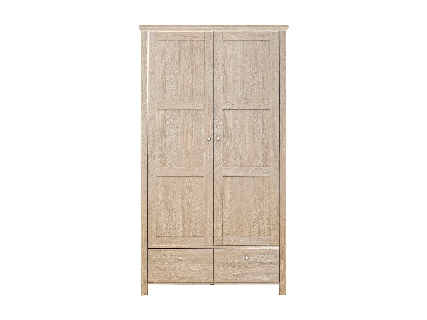 Marian | Armoire à deux portes et deux tiroirs en couleur chêne