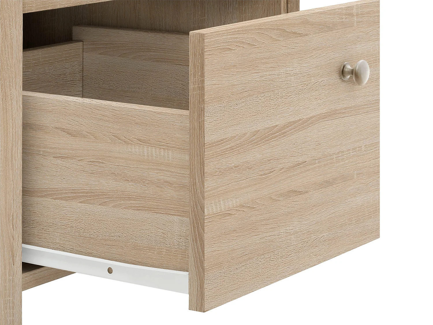 Marian | Armoire à deux portes et deux tiroirs en couleur chêne