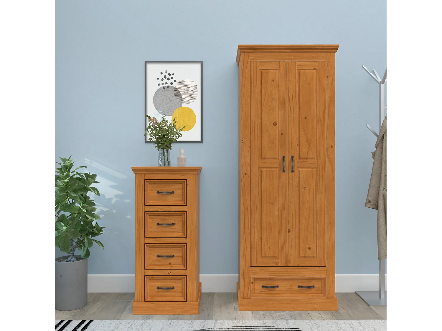 Selma | Armoire avec 2 portes 1 tiroir SW
