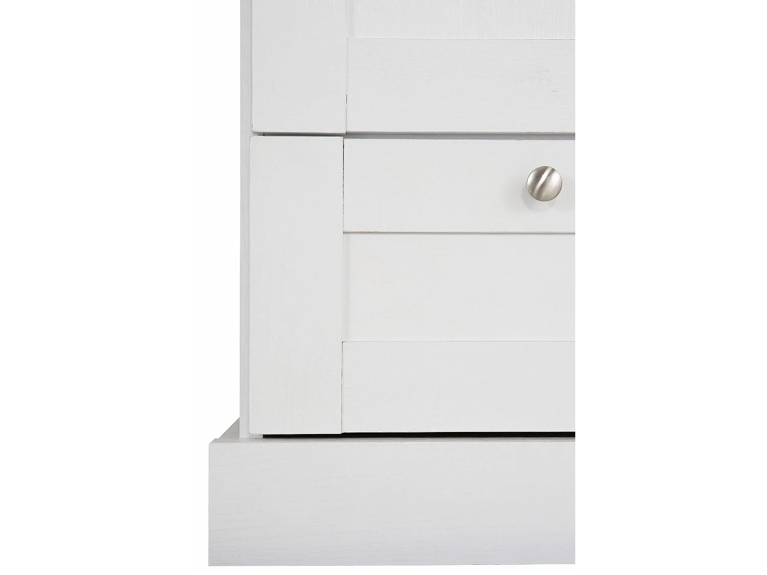 Binz|Wardrope 2 portes 1 tiroir Chêne blanc