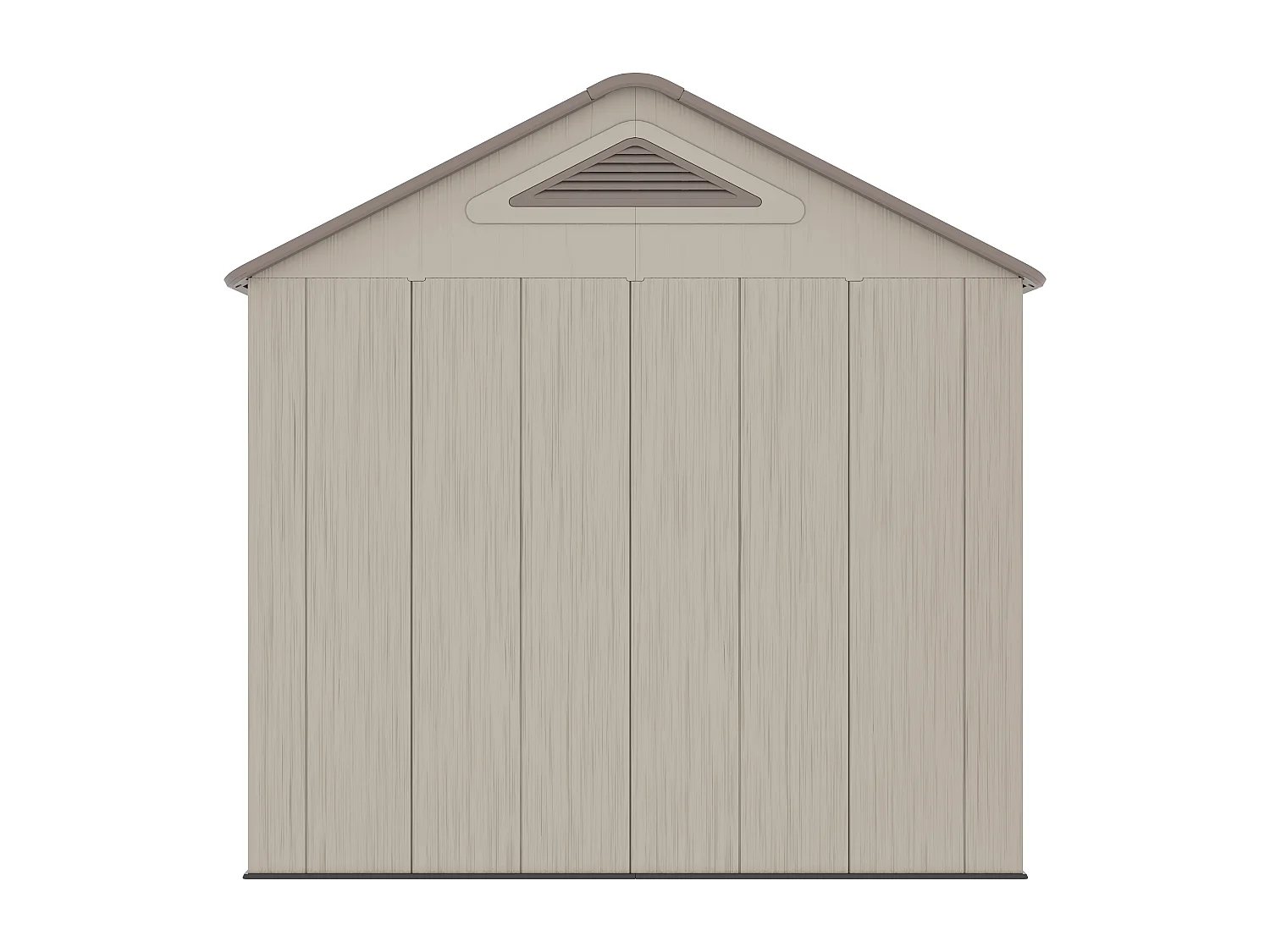 Abri de jardin en résine beige et marron 4,5 m² avec plancher - épaisseur 22 mm - ANTEVA