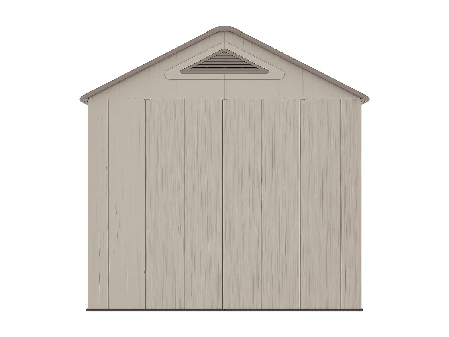 Abri de jardin en résine beige et marron 9,5 m² avec plancher - épaisseur 22 mm - ANTEVA