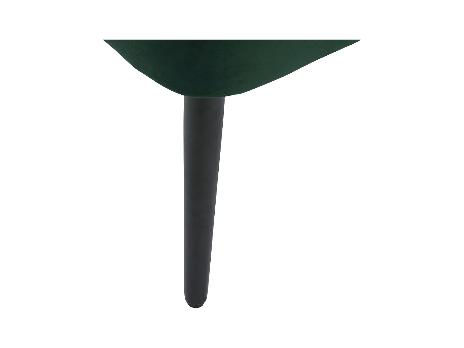 Groene stoel - Stoel met geklonken afwerking en massief houten poten - fluweel