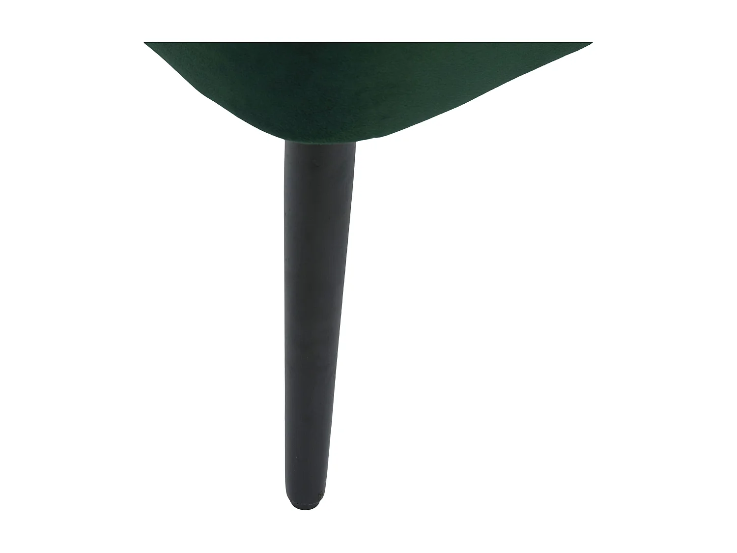 Chaise vert - Chaise avec finition rivetée et pieds en bois massif - velours