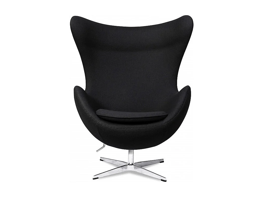 Fauteuil tissu noir Ego