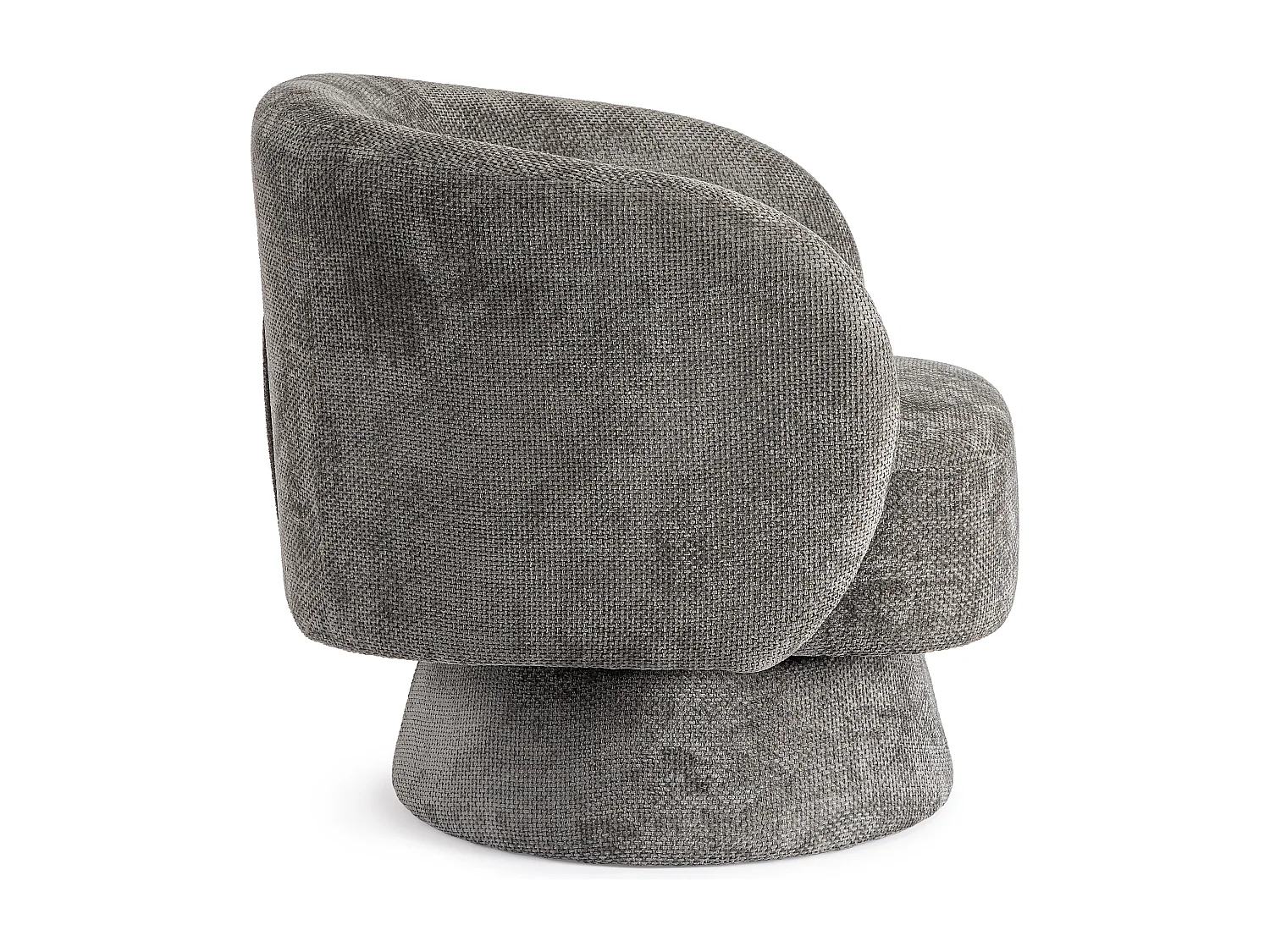 Fauteuil design pivotant KANA-Blanc cassé