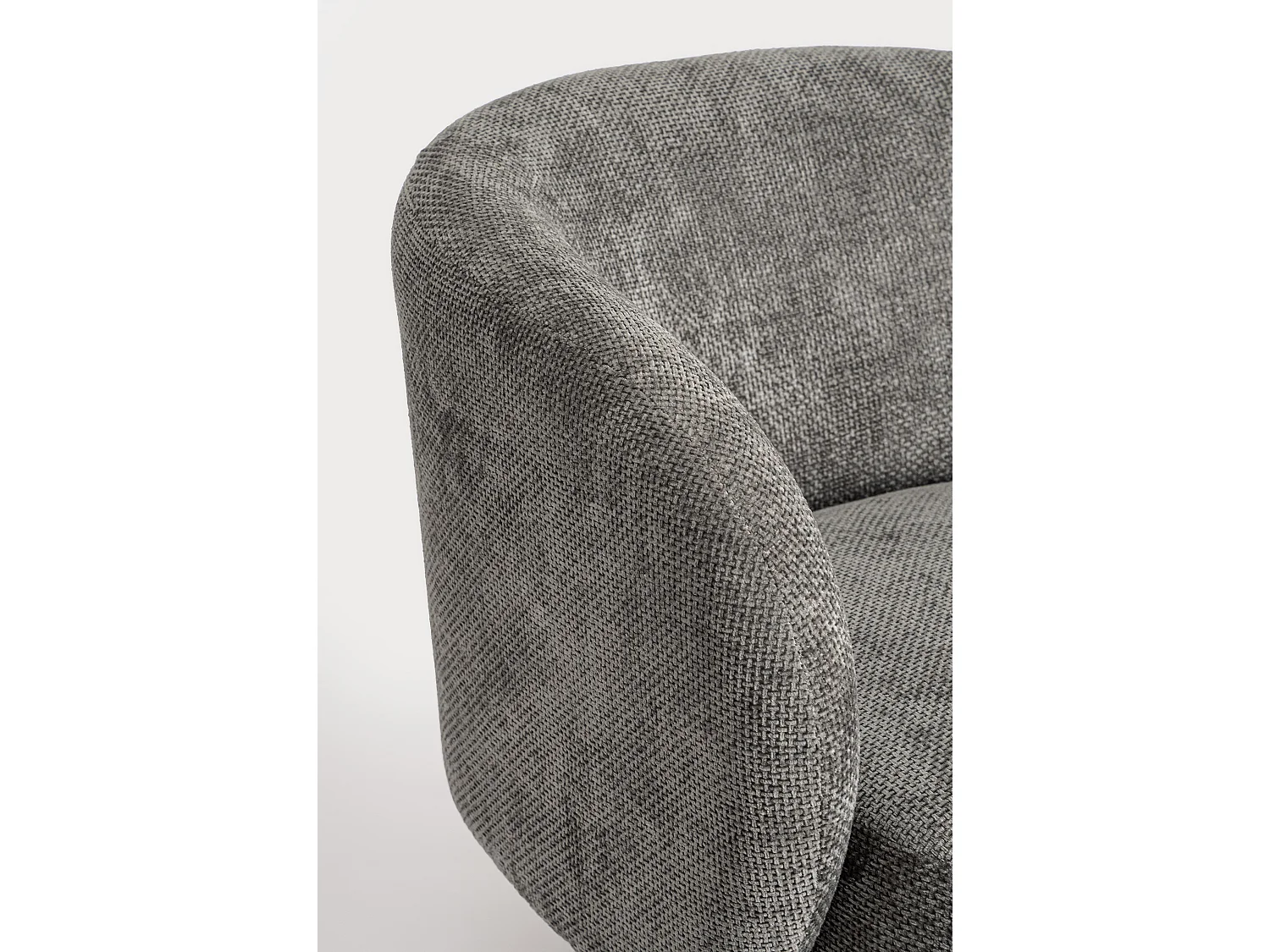 Fauteuil design pivotant KANA-Blanc cassé