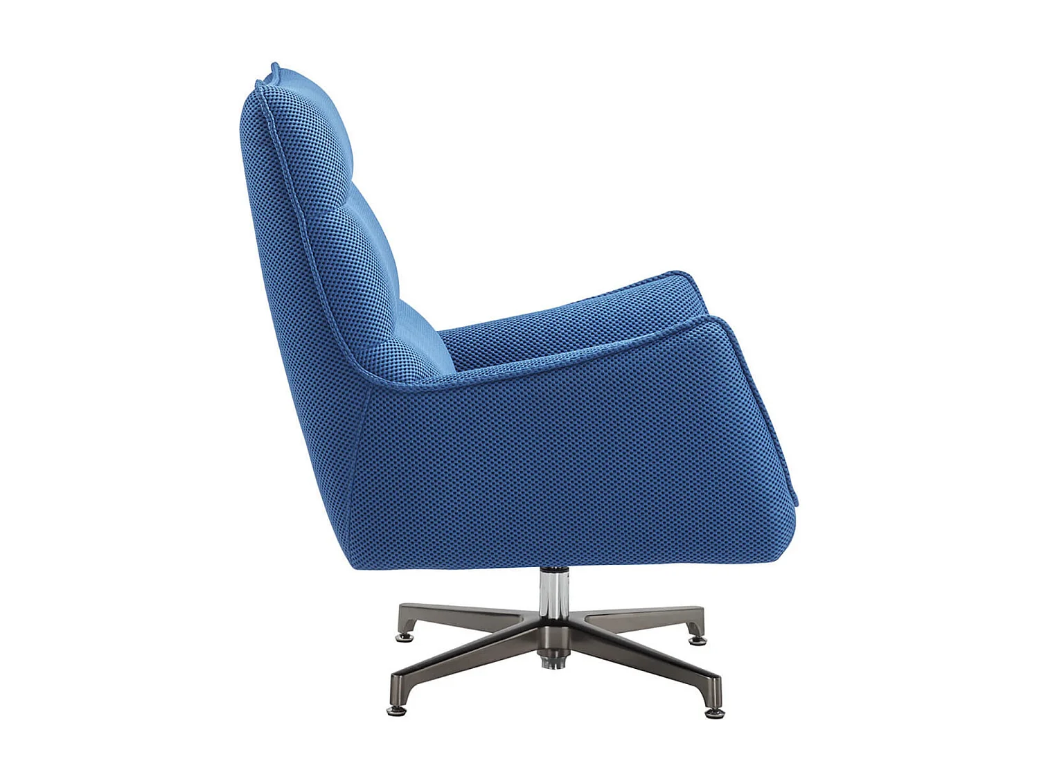 Fauteuil pivotant tissu maille 3D Milan-Bleu