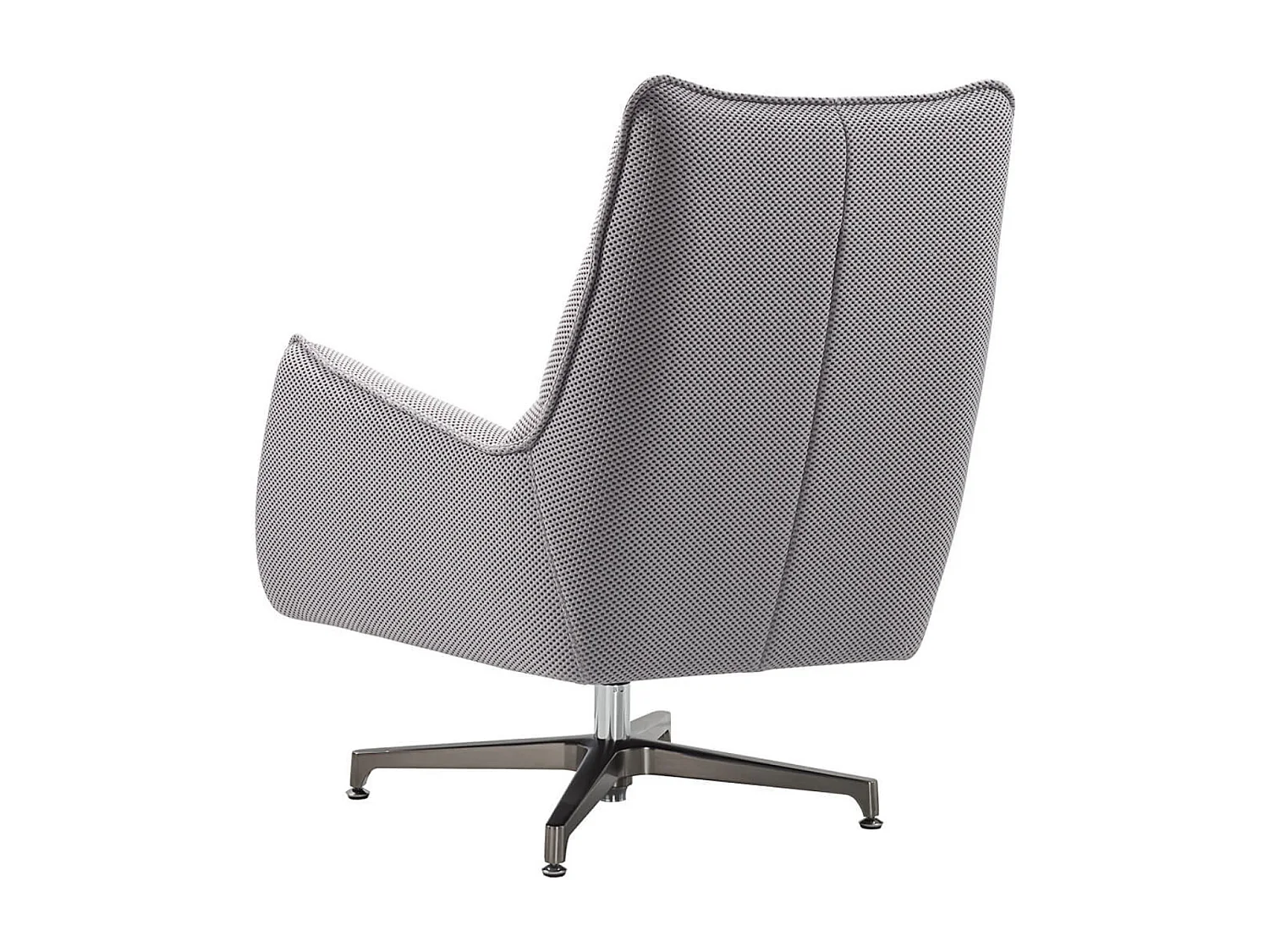 Fauteuil pivotant tissu maille 3D Milan-Gris