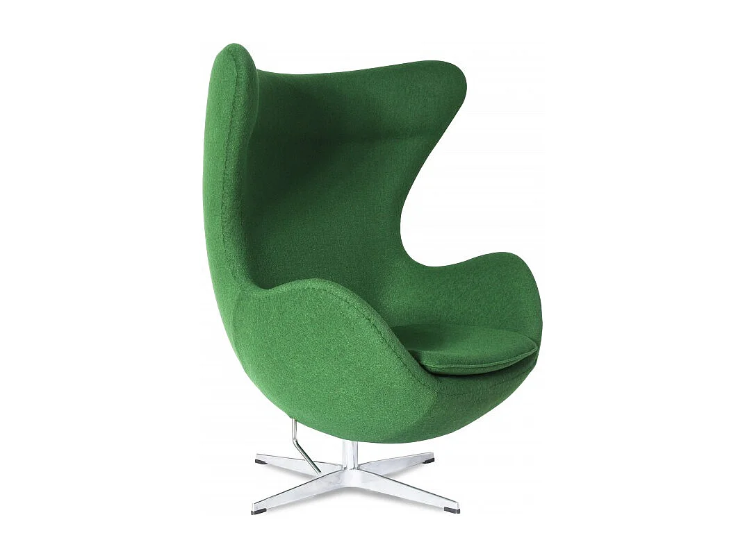 Fauteuil tissu vert Ego