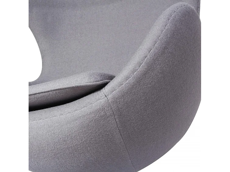 Fauteuil EGGO – Cachemire, design iconique & pivotant-Vert
