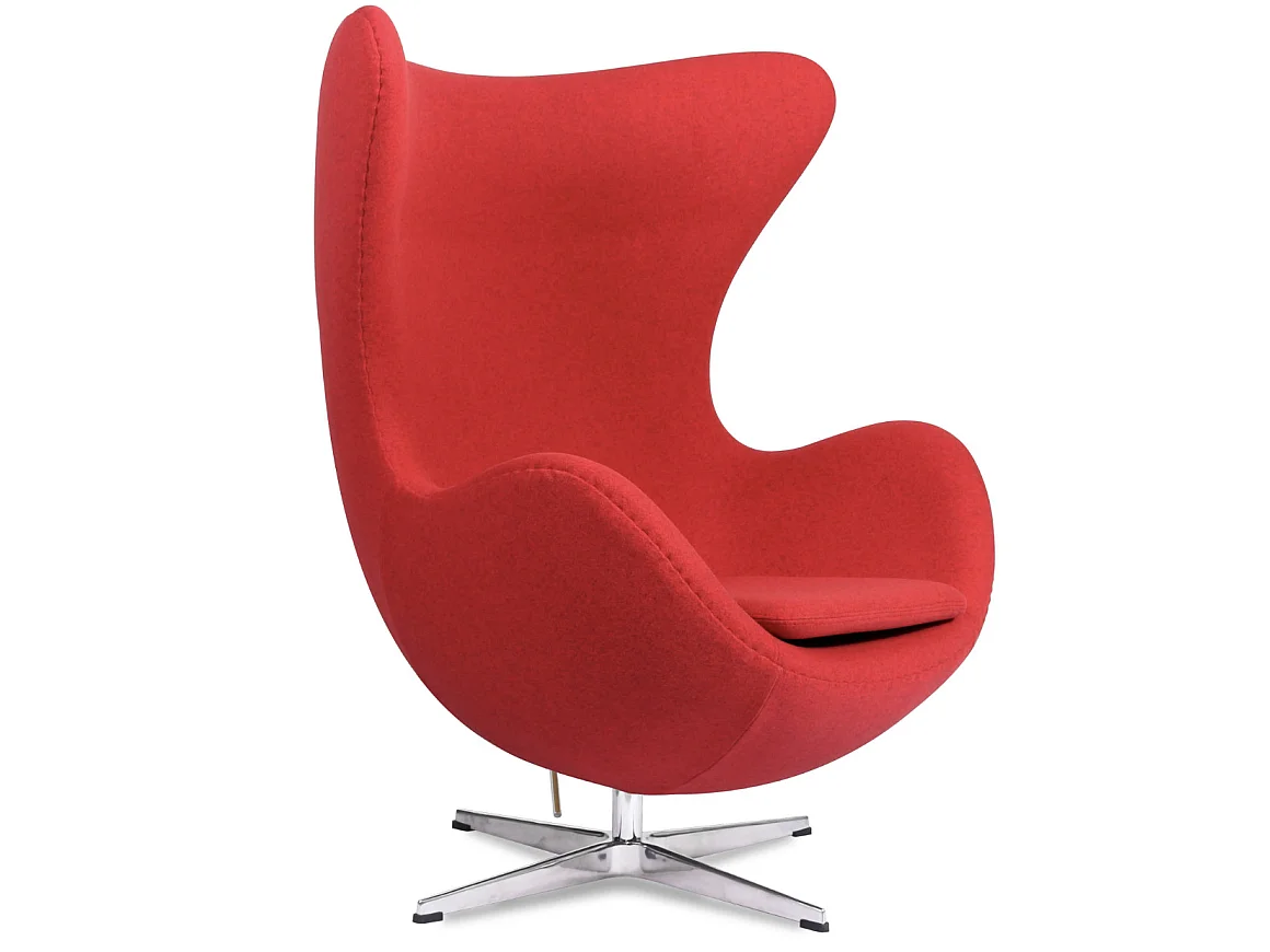 Fauteuil EGGO – Cachemire, design iconique & pivotant-Vert